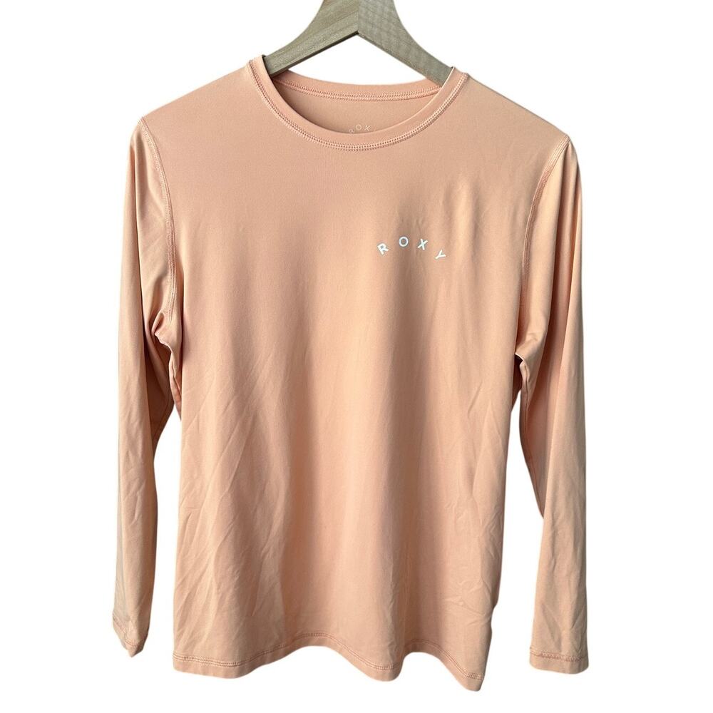 Roxy Enjoy Waves Rash Guard Orange Medium Womens